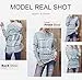 Biucly Womens Casual Tie Dye Striped Hoodies Sweatshirts Oversized Long Sleeve Drawstring...