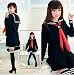 Classic Japanese School Girls Sailor Dress Shirts Uniform Anime Cosplay Costumes with...