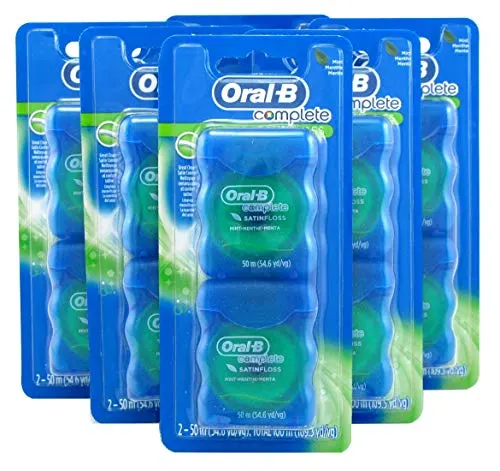 Oral-B 54 Yards Floss Satin Mint Twin Pack (6 Pieces)