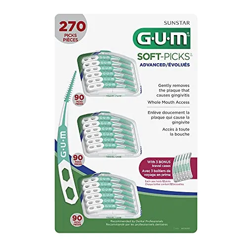 Gum Soft-Picks Advanced Dental Picks (Pack of 270) {Imported from Canada}