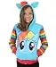 My Little Pony Toddler Girls Zip-up Hoodie, Rainbow Dash, 4T