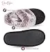 Jessica Simpson Women's Comfy Faux Fur House Slipper Scuff Memory Foam Slip...