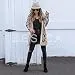 ZESICA Women's Long Sleeves Open Front Leopard Print Knitted Sweater Cardigan Coat...