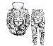 5husihai Unisex A-heg-ao Lifelike 3D Print Anime Hoodie Sweatpants Two-Piece Suit Medium