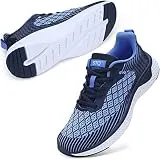 STQ Walking Shoes for Women Lace Up Lightweight Tennis Shoes Breathable Casual Sneakers 8 Navy