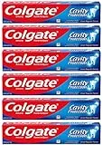 Colgate Cavity Protection Toothpaste with Fluoride - 6 Ounce (Pack of 6)
