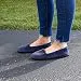 Dearfoams Women's Rebecca Microfiber Velour Closed Back Slipper, Peacoat, Large