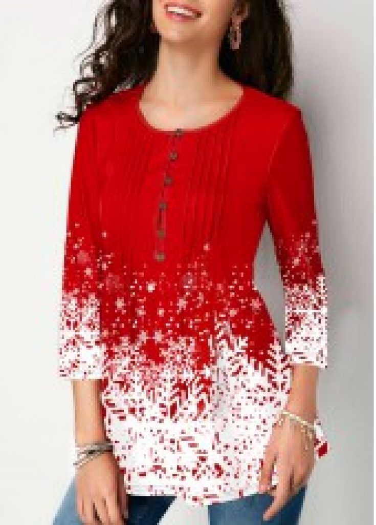 red blouses