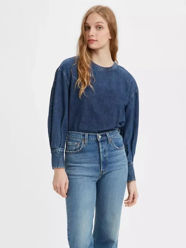 BEGONIA DENIM BLOUSE