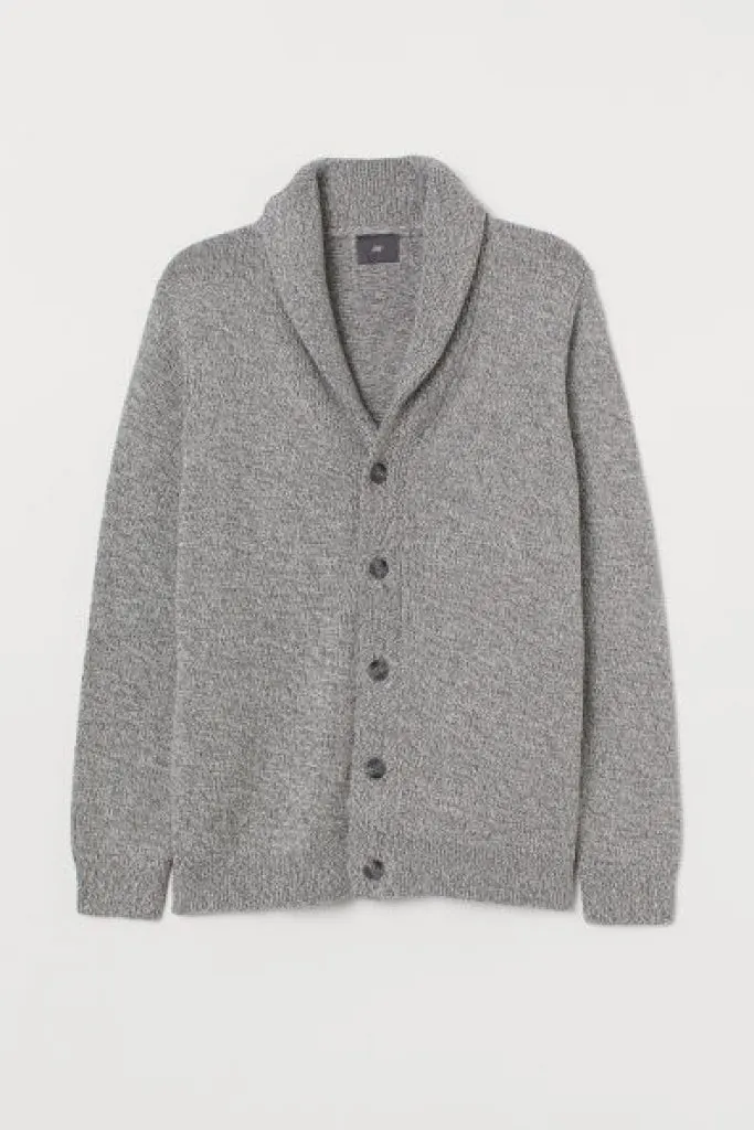 Shawl-collar Cardigan